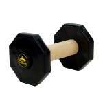 Dog Training Dumbbell made of Wood with Removable Weight Plates - 1.4 lbs (650 g)