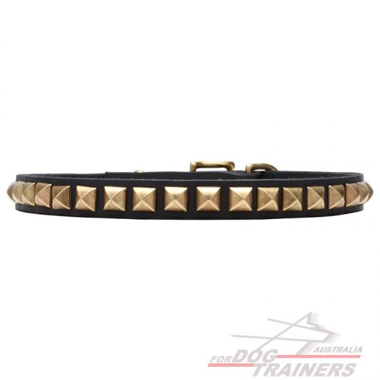 Custom Studded Leather Dog Collar - Click Image to Close