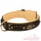 Fashionable Royal Nappa Padded Hand Made Leather Dog Collar