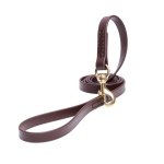 Brown Waterproof dog Leash Made of Biothane