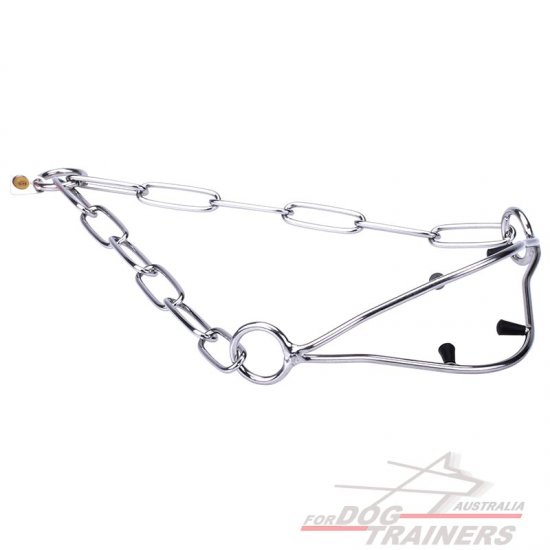 'Correct Posture' Stainless Steel Dog Show Collar - 1/9 inch (3 mm) in diameter