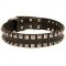 Fashionable Studded Leather Collar
