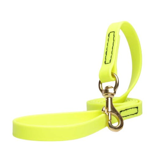 Yellow Waterproof dog Leash Made of Biothane
