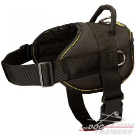 Lightweight Nylon Canine Harness for Tracking-Pulling Activities