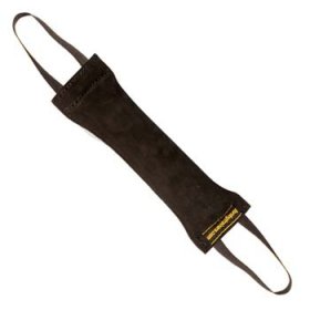 Leather Dog Bite Tug with 2 Handles