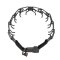"Expert" Black Stainless Steel Dog Pinch Prong Collar