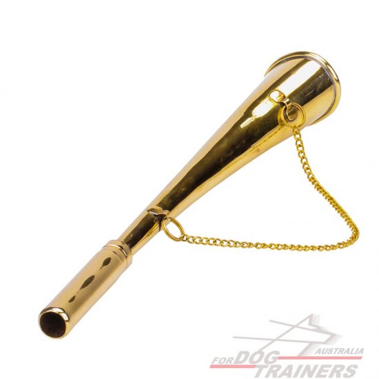 "Pipy Sound" Brass Dog Horn