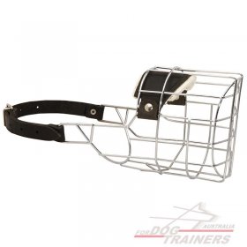 'The Silencer' One Strap Wire Basket Dog Muzzle