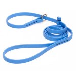 Solid Blue Biothane dog Leash and Collar Combo