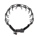 "Expert" Black Stainless Steel Dog Pinch Prong Collar