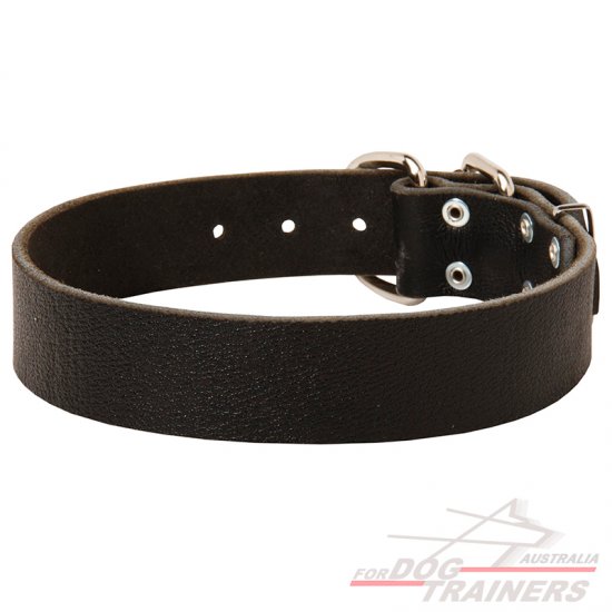Handmade Smooth Leather Dog Collar