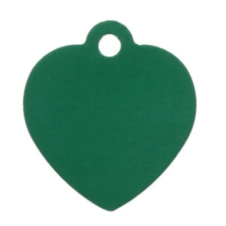 Heart Shaped Personalized Engraving ID tag