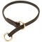 Silent Leather Training Choke Collar