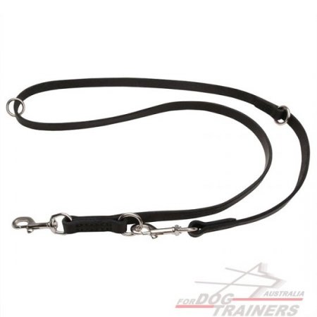 Leather Dog Leash for Training, Walking, Tracking