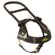 Assistance Leather Dog Harness For Guide Dogs