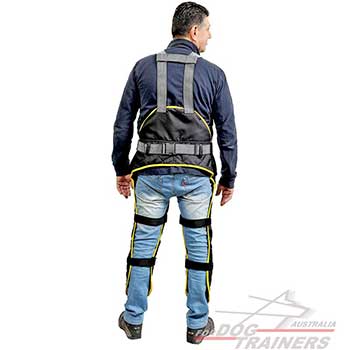 Nylon Apron-Jumpsuit for Dog Training with Velcros