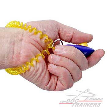 Plastic Dog Clicker for Training with Coil Springs 