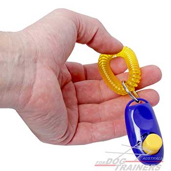 Dog Training Clicker with Plastic Coil Spring 