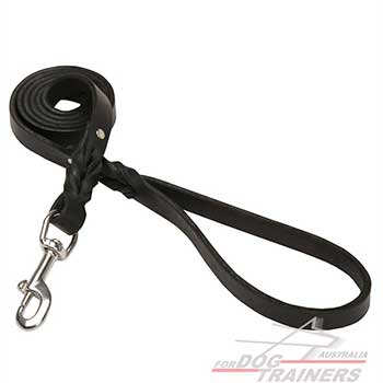 Leather dog leash of top quality