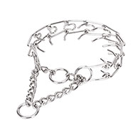 "Hulk Handler" Stainless Steel Pinch Prong Collar for Large Dogs - 1/7 inch (3.8 mm) link diameter