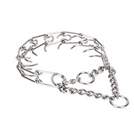 "Anti-Aggressor" Stainless Steel Pinch Prong Collar for Medium and Large Dogs - 1/8 inch (3.25 mm) link diameter