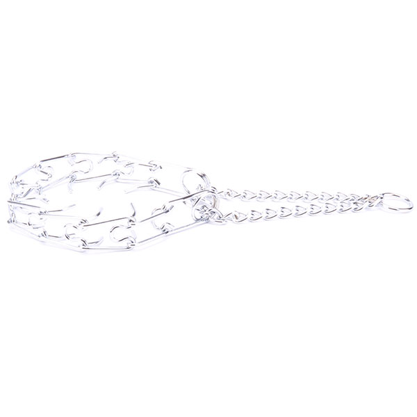 Premium-quality chrome plated pinch collar for obedience training